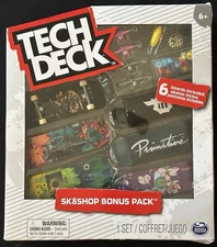 TECH DECK - Sk8shop Bonus Pack (Primitive Skatebording) 6 Boards NEW/Box Damaged