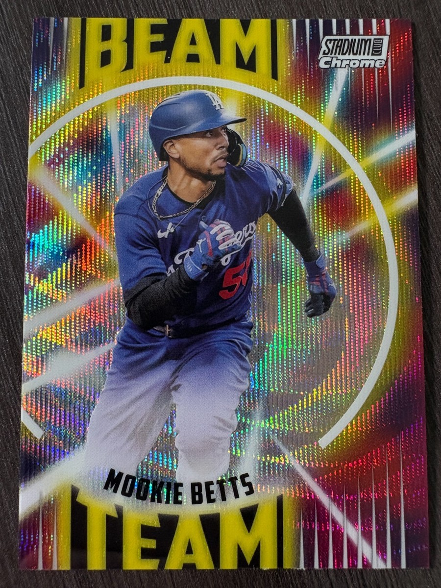 2022 Stadium Club Chrome Mookie Betts Beam Team RayWave Refractor