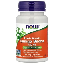 Ginkgo Biloba With Eleuthero Root, 50 Veg Capsules