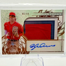 2024 Leaf Trinity Dylan Crews #PA-DC1 Bronze Patch Autograph /99