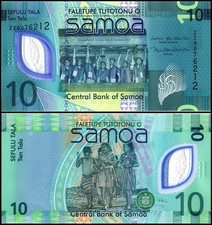 Samoa 10 Tala, 2023 ND, P-48, UNC Replacement Polymer