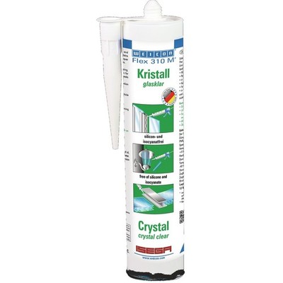 Adhesive & Sealant Flex 310 M  Crystal Crystal Clear 310ml Cartridge WEICON Adhesive