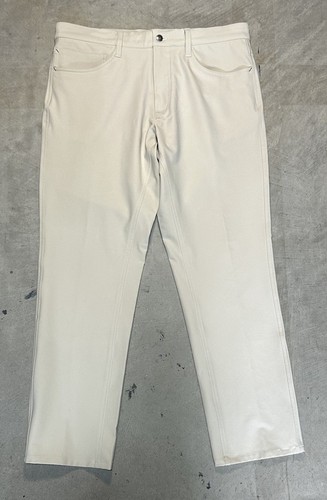 FootJoy 5-Pocket Performance Golf Pants Men's Beige/Stone Sz 34x30