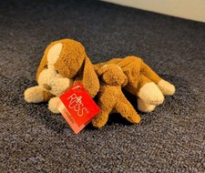 NEW Russ Berrie Luv Pets BUNDLES Hound Dog Plush 8" Stuffed Animal Mom Puppy