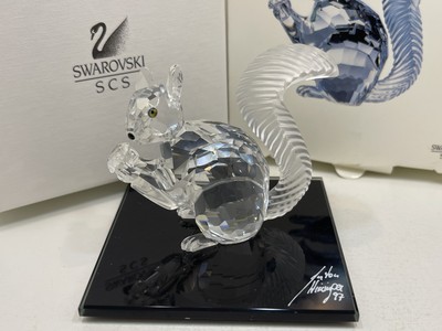 Swarovski Figur 84335 Großes Scs Eichhörnchen 7,5 cm Ovp Zertifikat Top Zustand