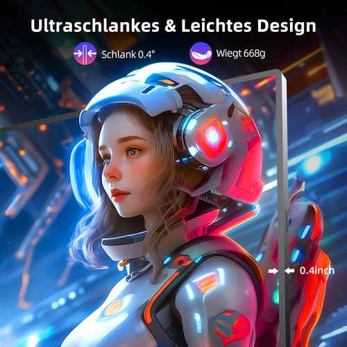 16,1 Zoll 144Hz Tragbare Monitor HDMI Typ C VESA Bildschirm Für SAMSUNG DEX Used - Afbeelding 4 van 21