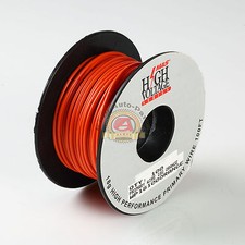 PRIMARY WIRE 18 GAUGE AWG ORANGE 100Ft STRANDED COPPER POWER REMOTE CAR 12 VOLT