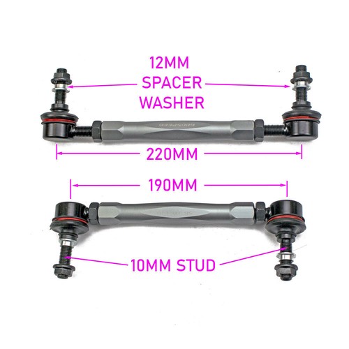 GODSPEED GSP FRONT SWAY BAR ADJUSTABLE END LINKS FOR MINI COOPER BASE 2002-2013 - Bild 3 von 4