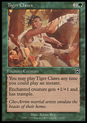 Magic the Gathering MTG Tiger Claws (279) Mercadian Masques   LP