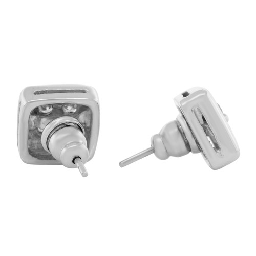 Rachel Koen Diamant Anhänger Halskette und Diamant Ohrringe Set 18K Weißgold - Bild 6 von 8