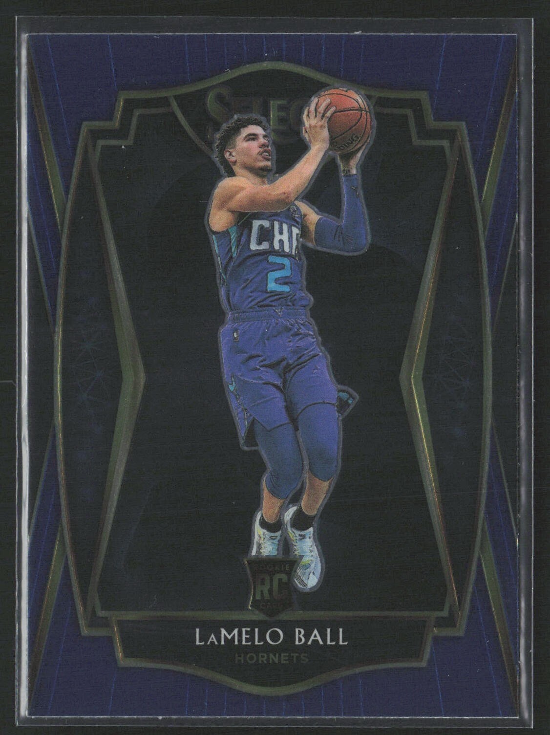 2020-21 Panini Select #183 LaMelo Ball Blue Premier Level Rookie