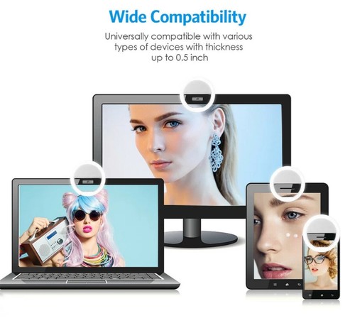 Mobile Phone Fill Light USB Charge Led Selfie Ring Light Phone Live Broadcast Vi - 第 4/6 張圖片