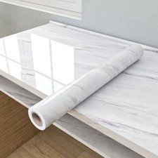 10M Marble Contact Paper Self Adhesive Vinyl Wrap Wallpaper Kitchen Countertop