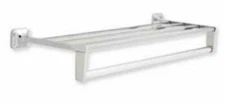 1458B Commercial 24" Towel Shelf w Support Plate Chrome Finish By Franklin Brass