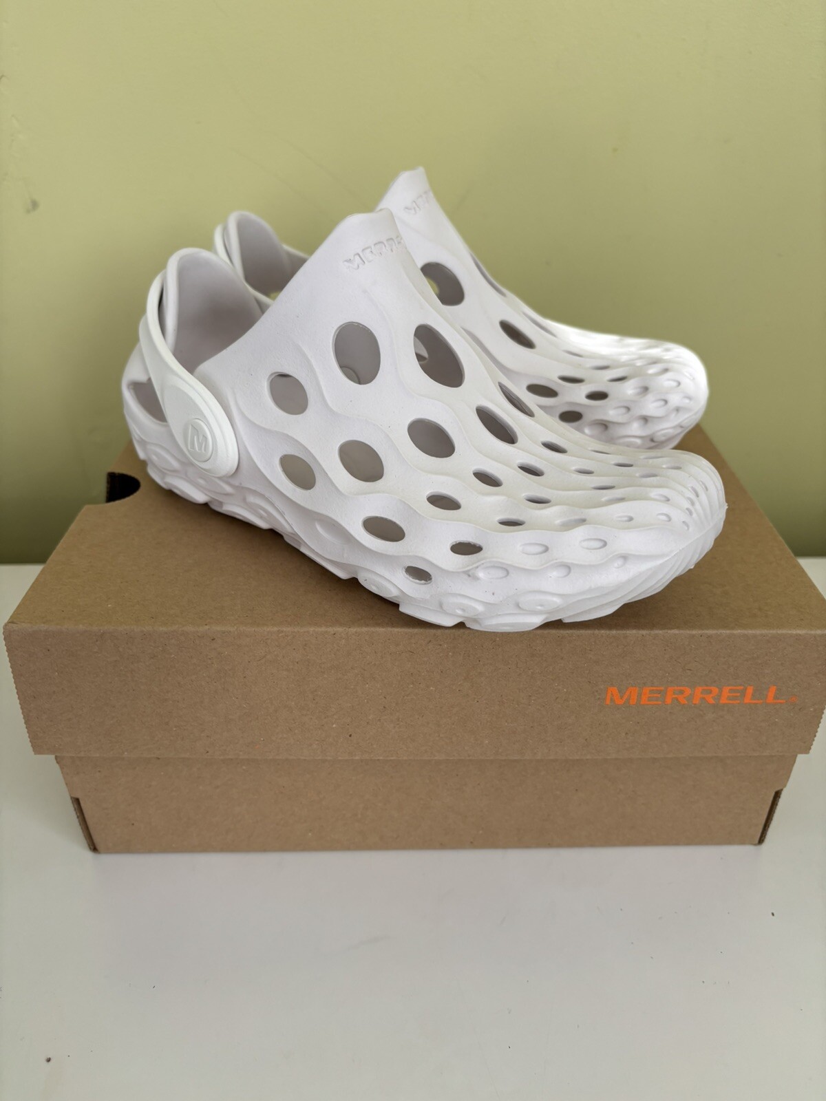 Merrell Big Boy's Hydro Moc Zoccoli Scarpa Bambino TAGLIA 1 M MK265486 Bianco
