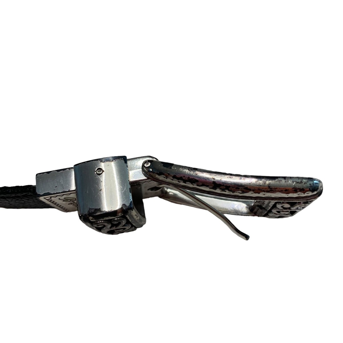 Vintage Brighton Reversible Leather Belt Size 36 Black Brown  display picture 1