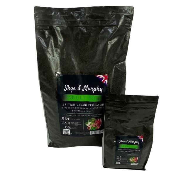 Adult Dog Food Grain Free British Lamb Support Digestion 2-6kg Skye & Murphy