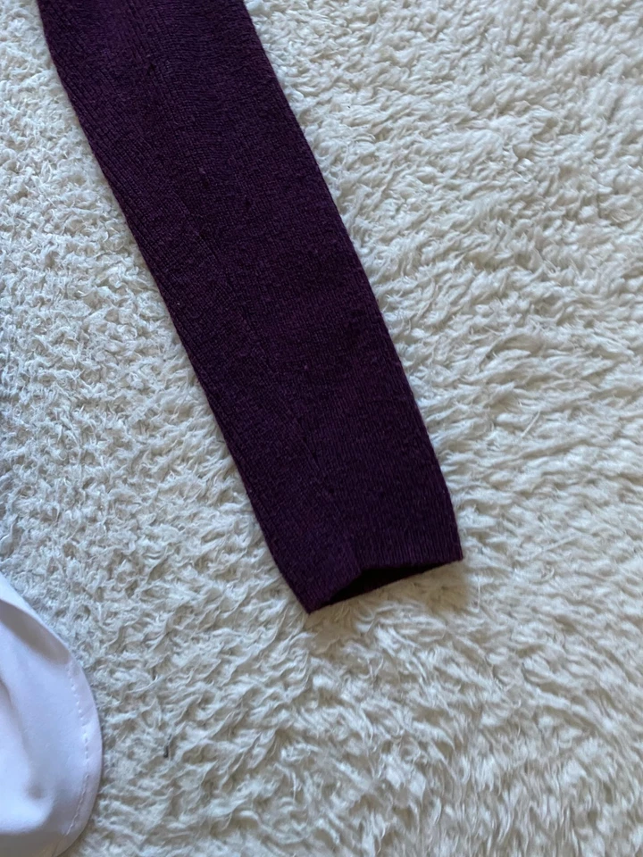 Simply Vera Vera Wang Women 2-in-1 Long Sleeve Lined Pullover Sweater Purple XS - Image 2 of 4