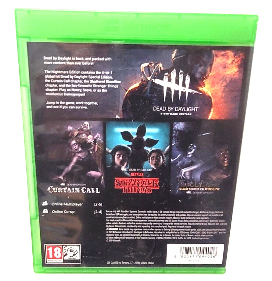 Dead By Daylight Nightmare Edition Xbox One disco como nuevo en caja serie X Foto 2 de 4