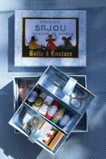 Maison Sajou Filled Sewing box Sajou's little girls embroidering