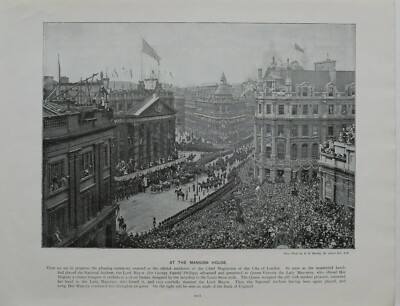 1897 Queen Victoria Diamant Jubiläum Bei The Mansion Sir George Faudel Phillips