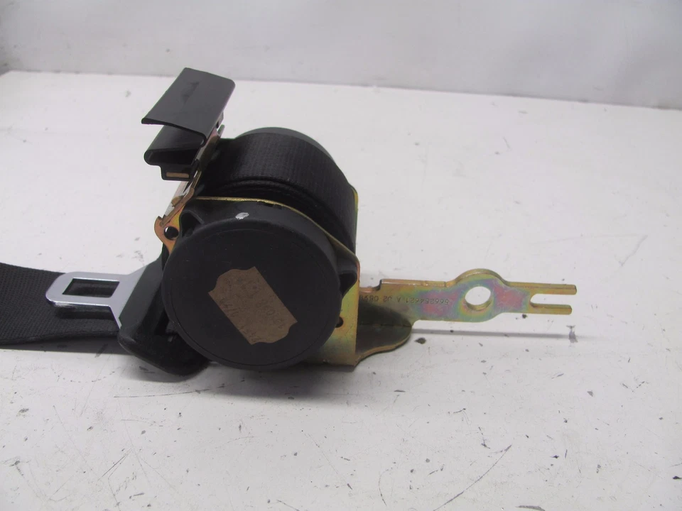 BMW 328i E46 1999-2000 retractor de cinturón de seguridad trasero izquierdo negro OEM KM607204 Foto 3 de 4