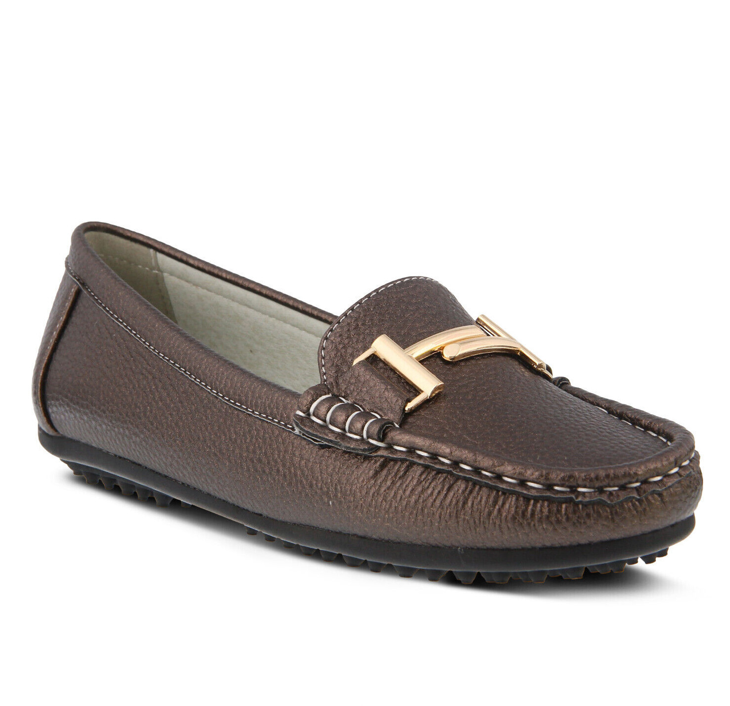 Женские мокасины-мокасины Patrizia Delmy удобные легкие оловянные туфли с металлическим отливом 11990₽