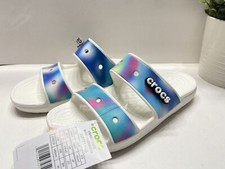 NEW Crocs Women's Solarized Slip On Sandals 207771-94S Multi Color M5/W7, M8/W10