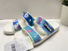 NEW Crocs Women's Solarized Slip On Sandals 207771-94S Multi Color M5/W7, M8/W10
