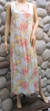 NWT Women's Tahiti Reef Club Hawaiian Two Piece Maxi Dress Set Size Large