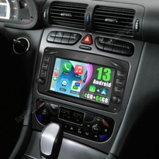 4+64GB Andriod13 Carplay GPS Autoradio F&uuml;r Mercedes Benz C-Klasse W203 2000-2004