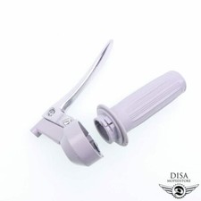 Gasgriff Armatur Grau für Hercules MK K 50 Mofa Moped Mokick