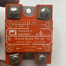 Continental Industries S505-0SJ610-000 Solid State Relay 24-280 10 AMP