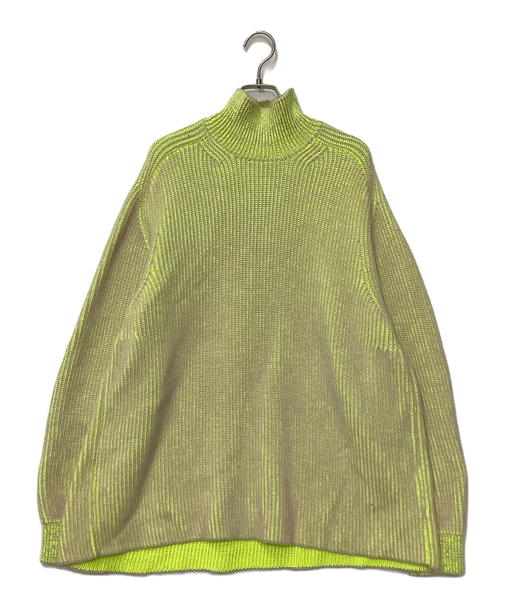 FUMITO GANRYU Ambient ribbed knit Size: 2 Yellow x beige Men FUMITO GANRYU Ambient ribbed knit Size: 2 Yellow x beige Men