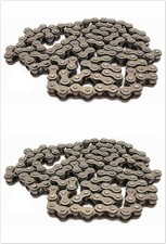 2 Pcs 415 Chains for 49cc 50cc 66cc 80cc Engine Motorized Bicycle Bike