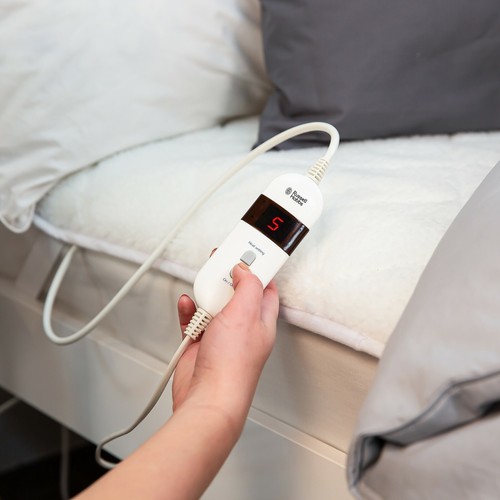 Russell Hobbs Electric Blanket Heated Single Warm Washable Fleece Low