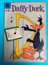 1960 VINTAGE  DAFFY DUCK Comic Book  Playing HARP Cover  60 Years Old