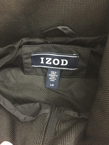 IZOD Men's Black Hydra Shield Bomber Jacket Size L - Picture 14 of 16