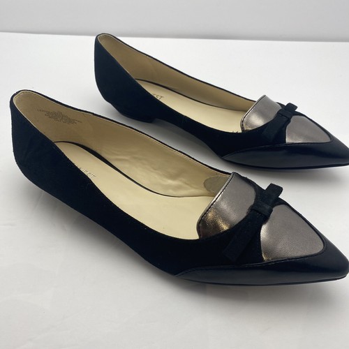 Black Leather Dress Shoes Flats 