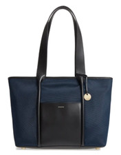 Skagen Navy Lisabet Canvas Tote Handbag B3815