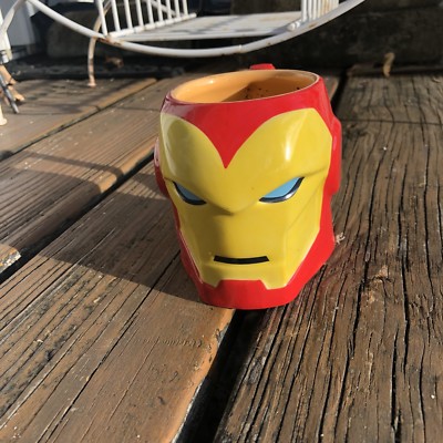 Disney Sculptured Iron Man Mug Brand New Marvel Comics 3D dimensional Super Hero