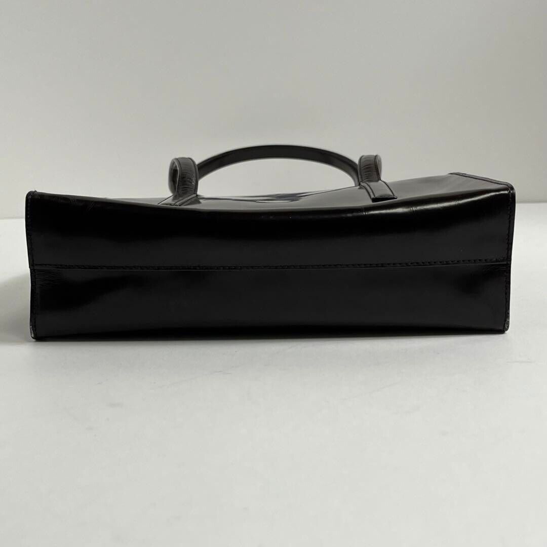 PRADA Archive Vintage Shoulder Bag Patent Leather Dark Brown PRADA Archive Vintage Shoulder Bag Patent Leather Dark Brown