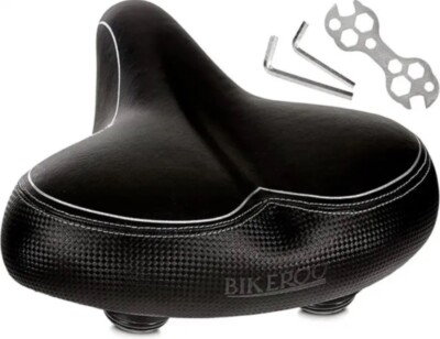 #ad Bikeroo Oversized Bike Seat Comfort Outdoor Bike Seat Elastomer Springs $14.99