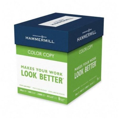 Hammermill White Color Copy Paper - 28 lb, 8.5'' x 11'', 2500 Per Carton