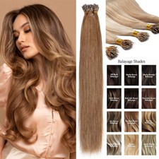 CLEARANCE Nano Ring 100 Human Remy Hair Extensions Micro Loop Beads Link I Tip