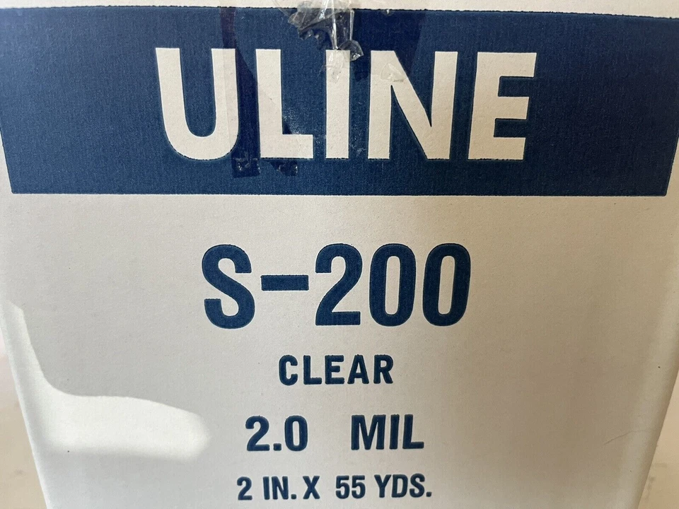 Paquete de 6 cintas industriales ULINE S-200 2 mil 2 pulgadas x 55 yardas transparentes ¡S/H RÁPIDO! Foto 2 de 3