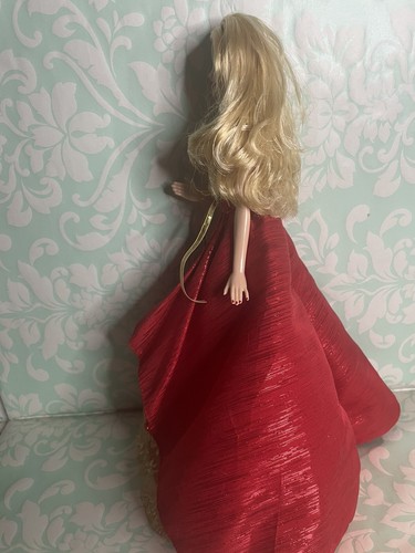 Modern Mattel Happy Holidays Barbie 2014 Special Edition Red Doll Gently Used - Picture 5 of 5