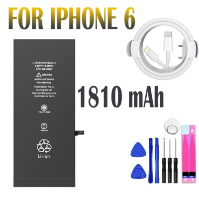 Replacement Internal Battery For iPhone 6 Super capacity Tools & Cable