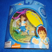 Dora the Explorer Go Diego Go Take Along Name Tag Clip On Basic Fun MIB Rare
