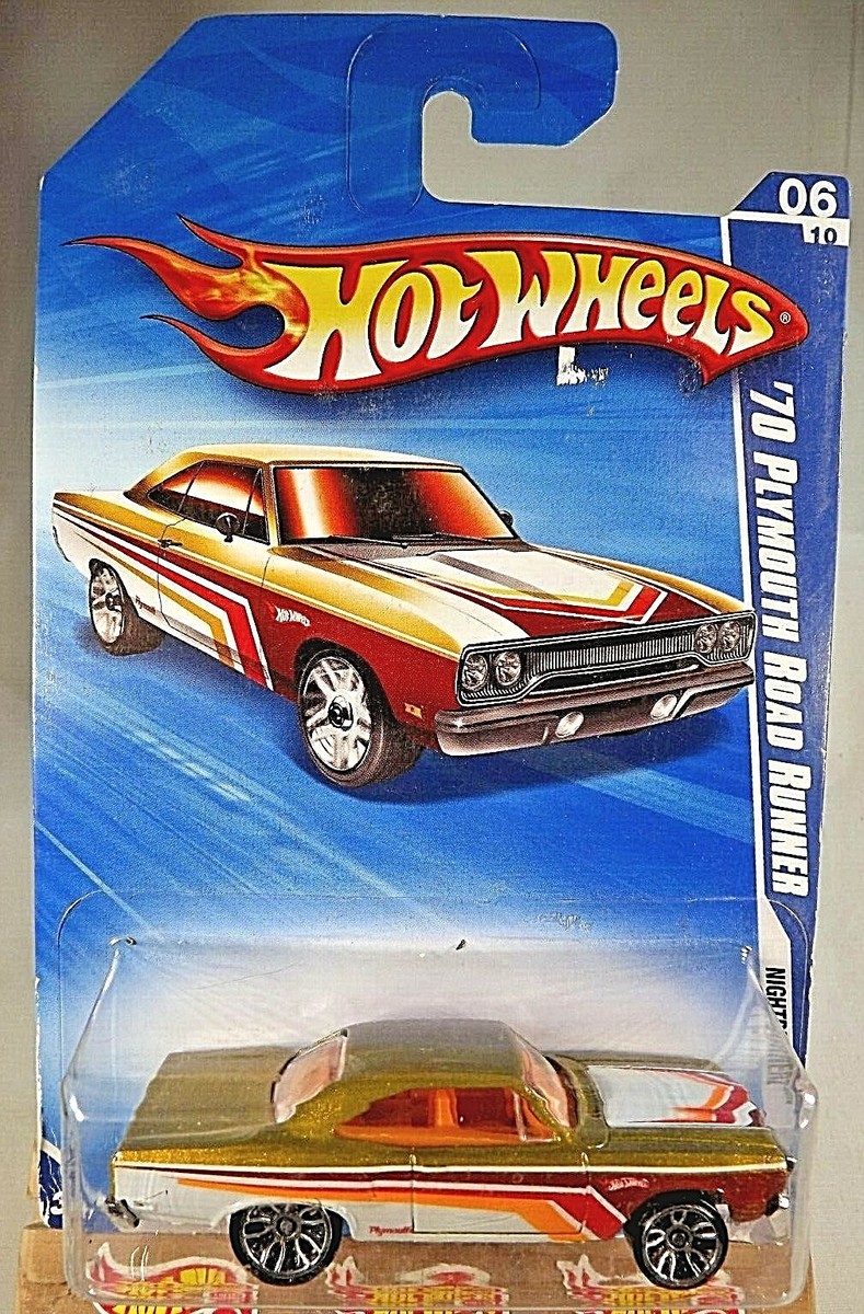 2010 Hot Wheels #94 Nightburnerz 6/10 '70 PLYMOUTH ROAD